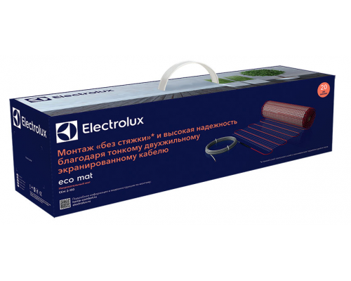 Теплый пол Electrolux Eco Mat 300 вт, 2 кв.м., под плитку EEM2-150-2