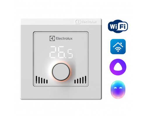 Терморегулятор Electrolux ETS-16 Wi-Fi проводной, программируемый, белый/черный