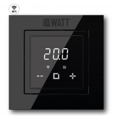 IQ Watt THERMOSTAT D black (черный) WI-FI электронный терморегулятор для теплого пола