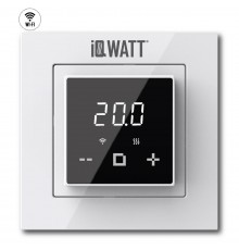 IQ Watt THERMOSTAT D black/white (черный/белый) WI-FI электронный терморегулятор для теплого пола